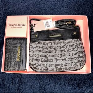 JUICY COUTURE GOTHIC STAT Black & Gray   HANDBAG & WALLET